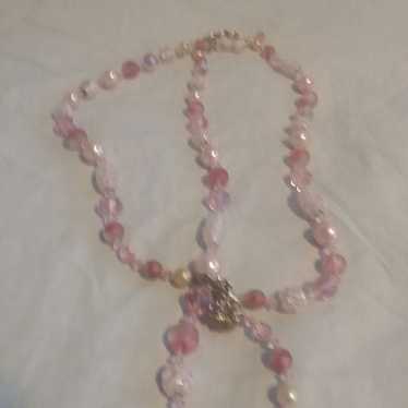 Vintage Vendome Necklace Pink And White