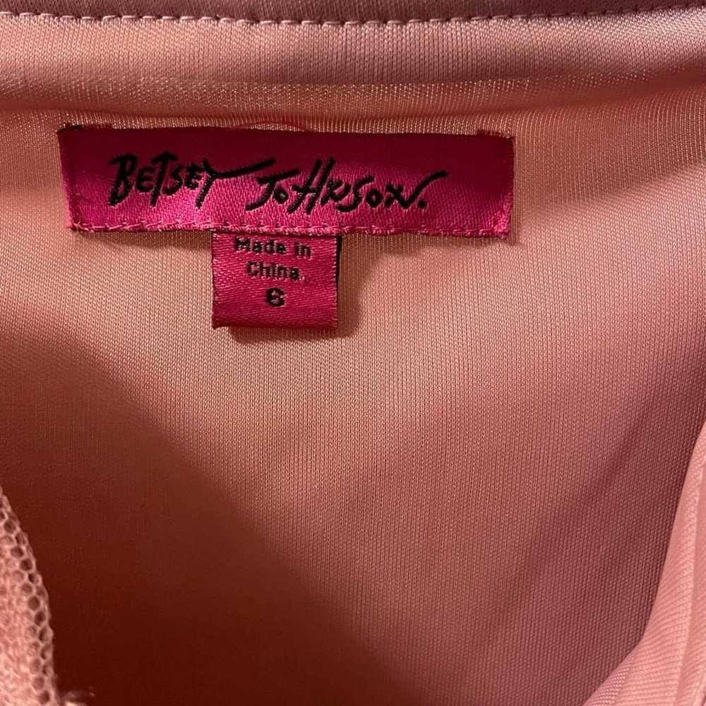 $388 BETSEY JOHNSON Rose Pink & Black Dress - image 3