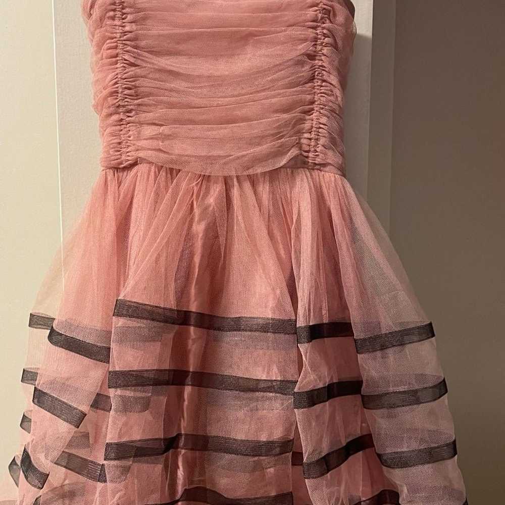 $388 BETSEY JOHNSON Rose Pink & Black Dress - image 7