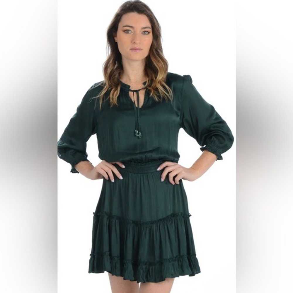 Walker & Wade Ibiza Dress / Emerald Silk - image 1