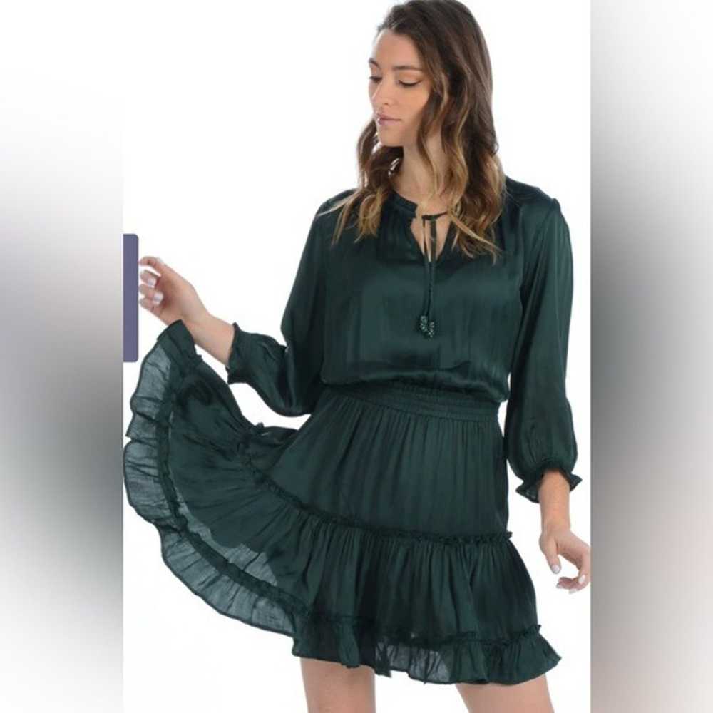 Walker & Wade Ibiza Dress / Emerald Silk - image 2