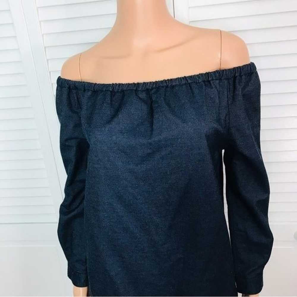 RAG & BONE Indigo Off The Shoulder Dress Size S - image 2