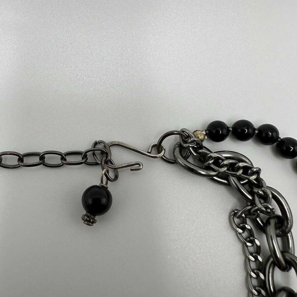 Vintage 835 Silver Luxemberg Charm Necklace 16”-1… - image 3