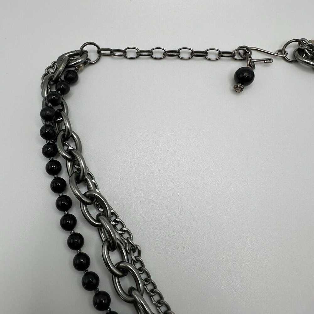 Vintage 835 Silver Luxemberg Charm Necklace 16”-1… - image 8