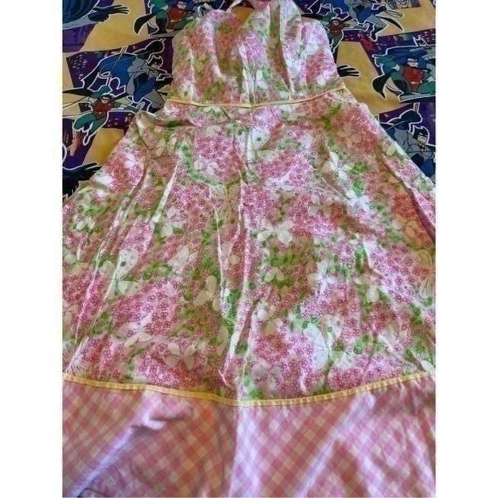 Vintage Lilly Pulitzer size 4 halter floral butte… - image 3