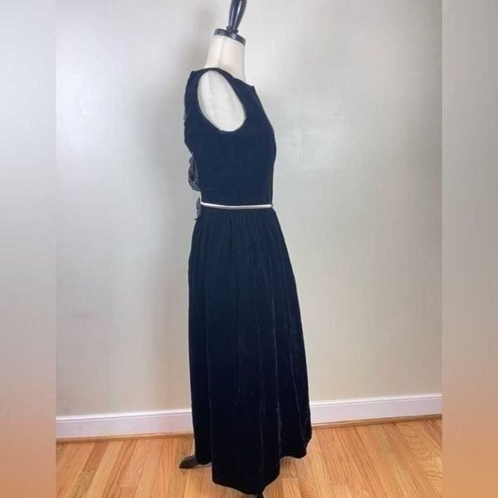 Victor Costa Vintage 60s Velvet Bow Back Gown 6 - image 4