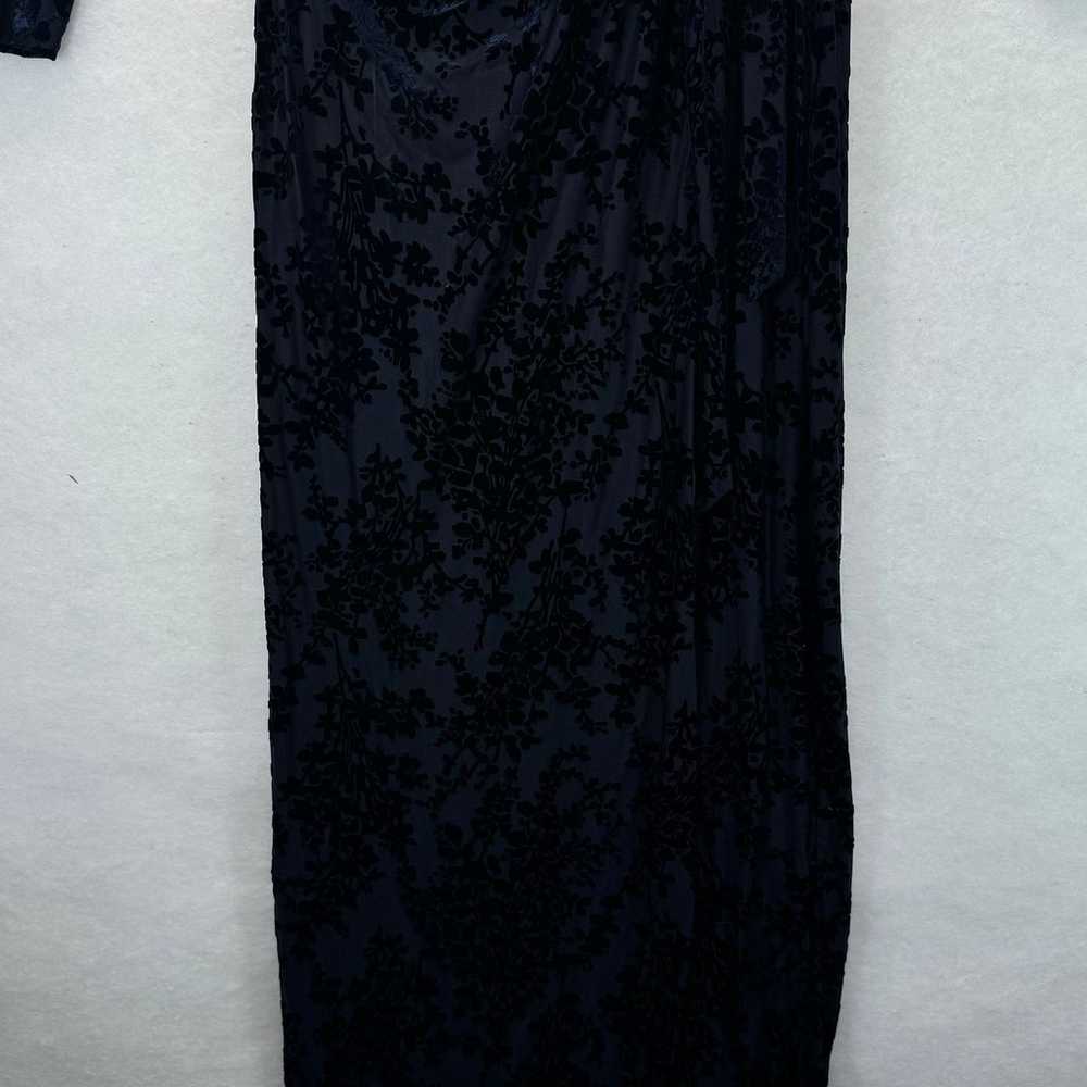 Ralph Lauren Blue Velvet Floral Burnout Elegant G… - image 4