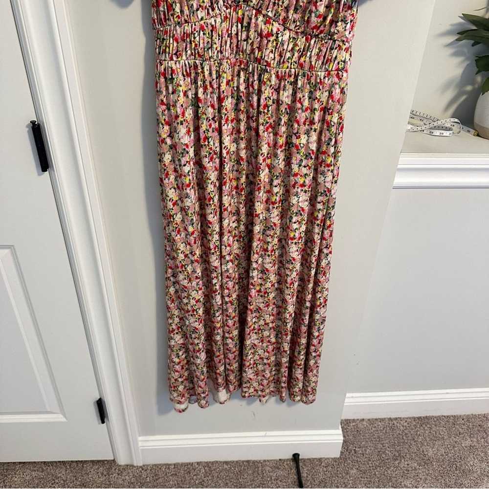 Boden Pink Floral Jersey Maxi Dress 6 - image 10