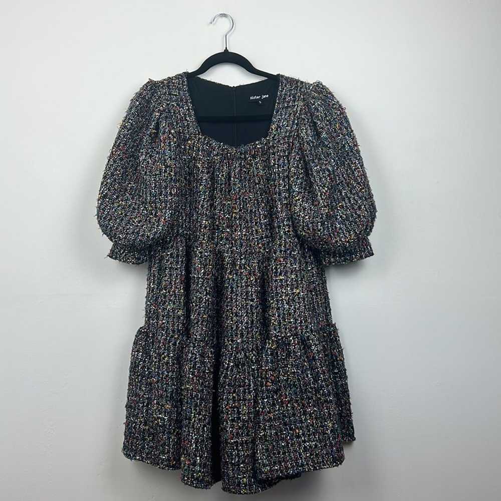 Sister Jane Tweed Confetti Babydoll Knit Dress - image 1