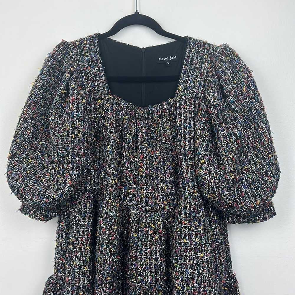 Sister Jane Tweed Confetti Babydoll Knit Dress - image 2