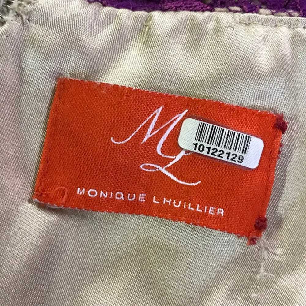 ML Monique Lhuillier Like Candy Dress 6 Lace Crew… - image 3