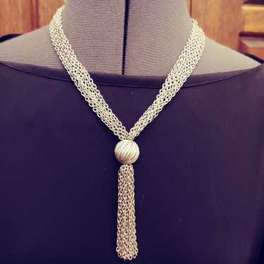 Vintage Trifari silver tone necklace