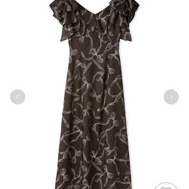 SNIDEL Ribbon Sleeve Design Dress