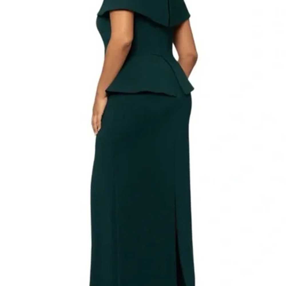 Xscape Hunter Green Off the Shoulder - image 3