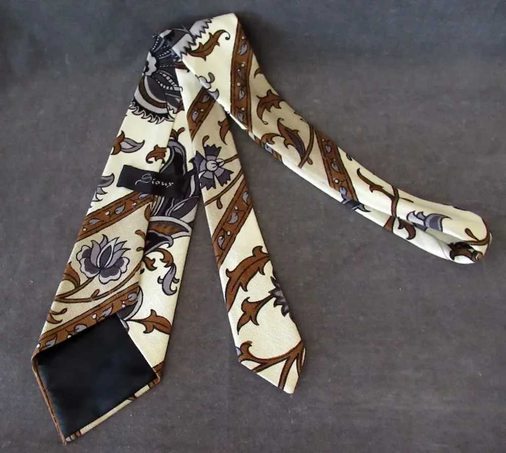 1960's Vintage Tie – Bold & Classy Necktie - Cott… - image 2