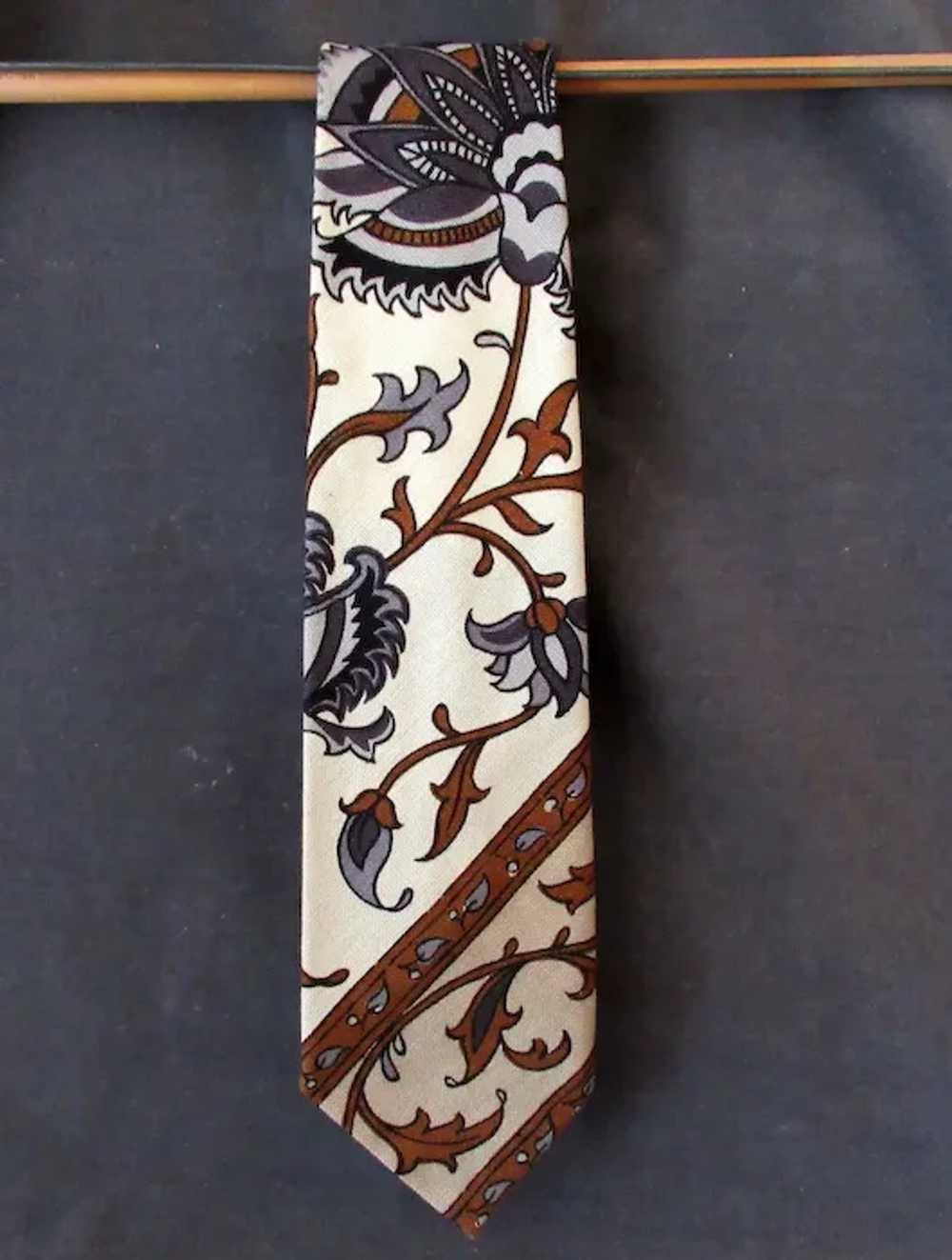 1960's Vintage Tie – Bold & Classy Necktie - Cott… - image 4