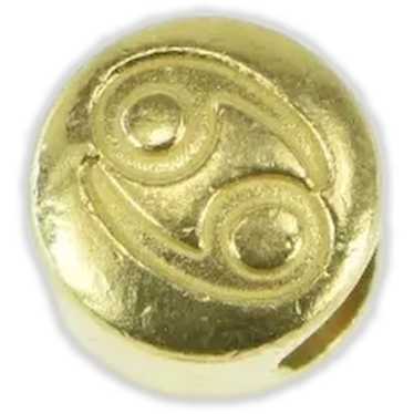 24K Mene Pisces Astrology Zodiac Sign Slide Charm/