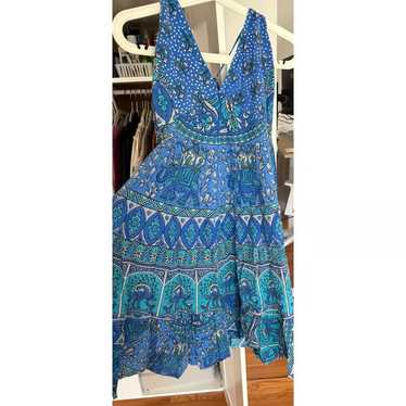 Blue Maxi Dress W Adjustable Straps - image 1