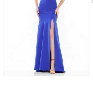 Royal blue one shoulder prom dress!