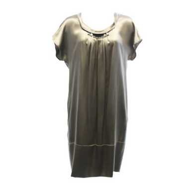 ARMANI COLLEZIONI Pewter Silk Dress Size 10