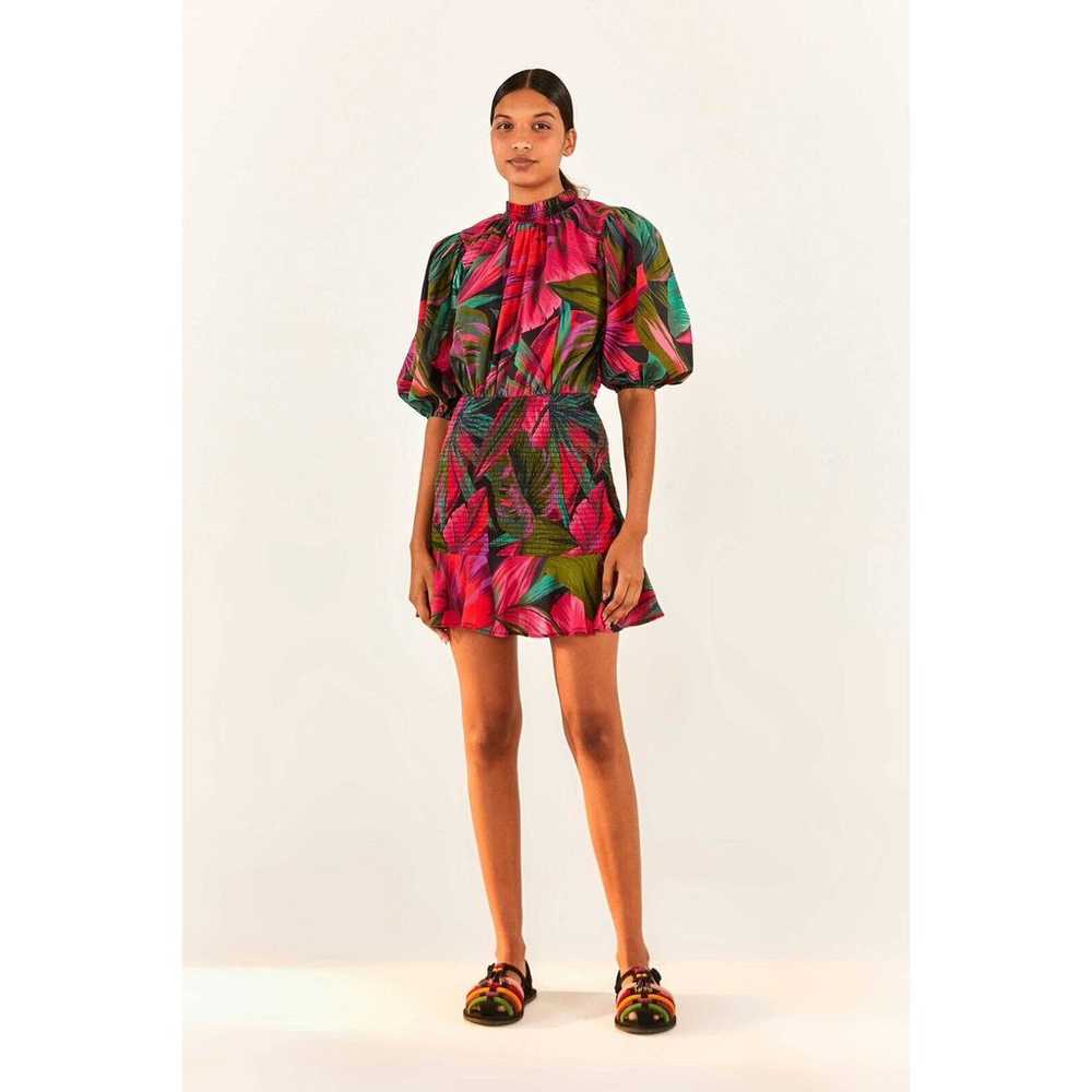 FARM RIO Midnight Leaves Mini Dress - image 1