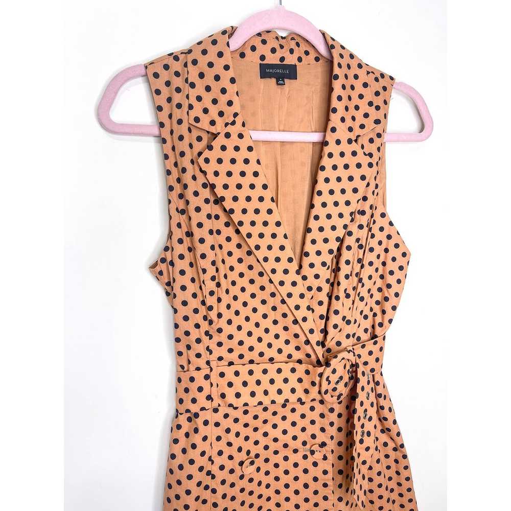 Majorelle Leona Polka-dot Belted Mini Shirt Dress… - image 4