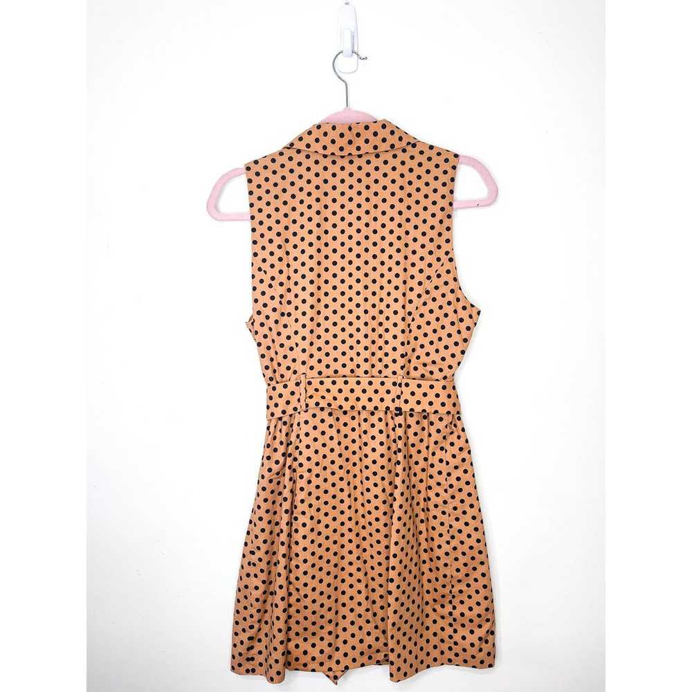 Majorelle Leona Polka-dot Belted Mini Shirt Dress… - image 5