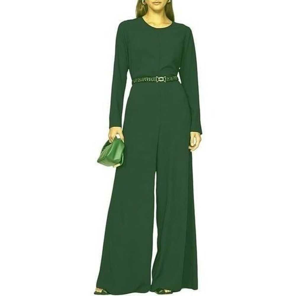 Adam Lippes Jada Flared long sleeve Jumpsuit in G… - image 10