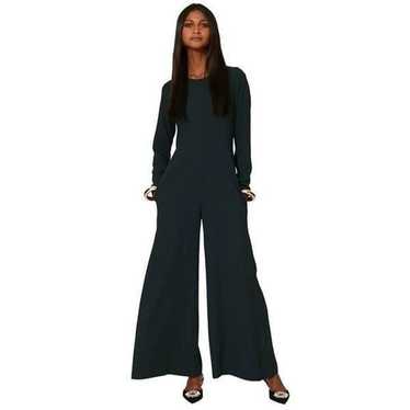 Adam Lippes Jada Flared long sleeve Jumpsuit in G… - image 1