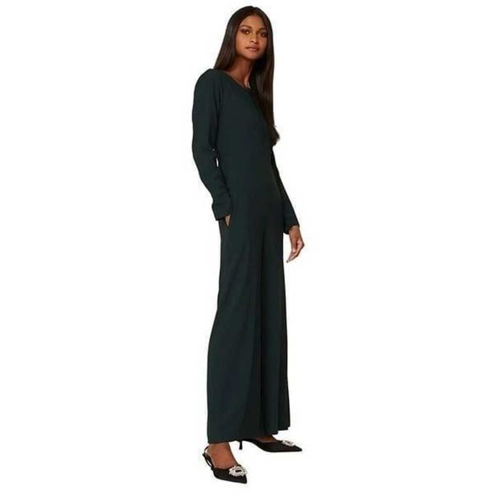 Adam Lippes Jada Flared long sleeve Jumpsuit in G… - image 2