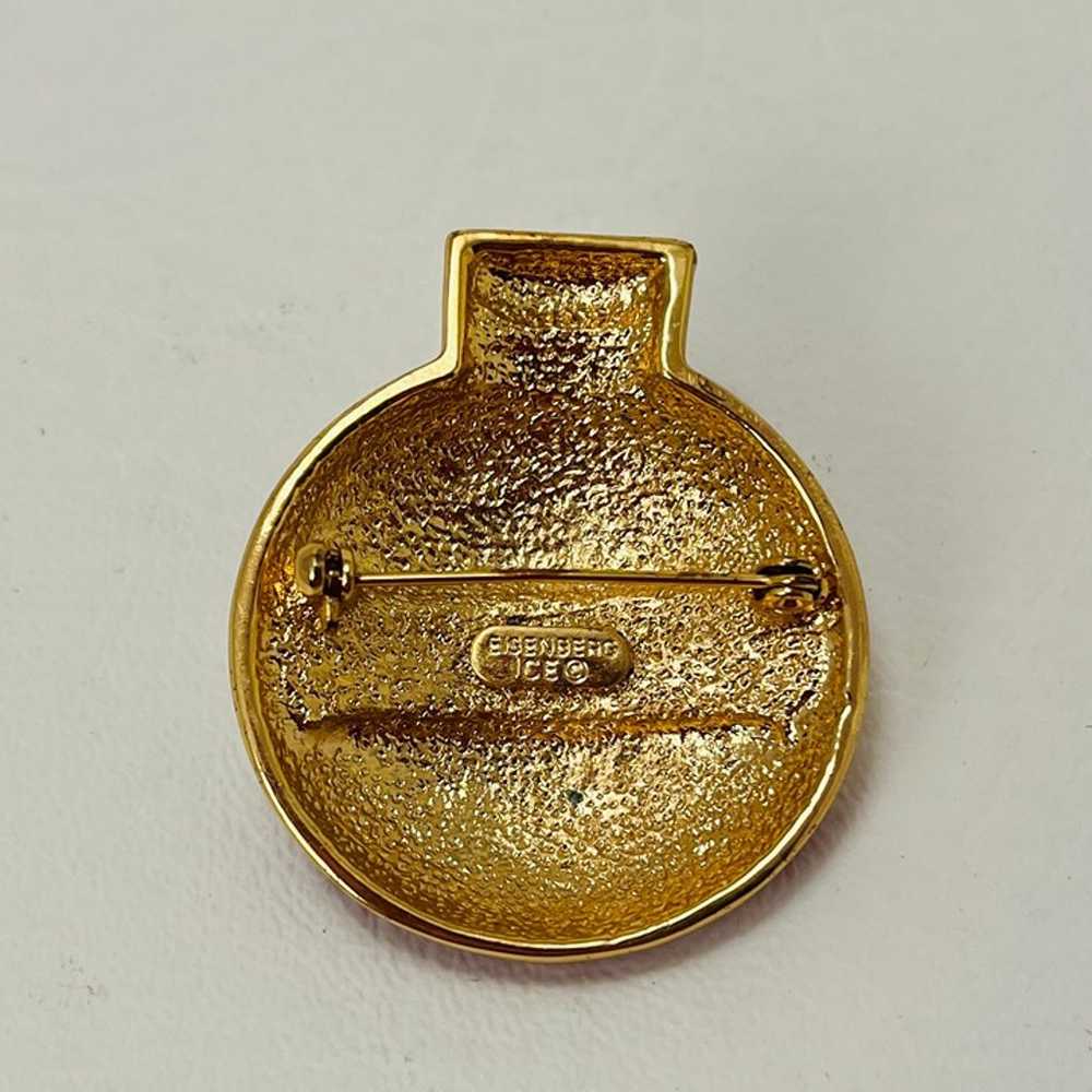 Vintage Eisenberg Ice Christmas Brooch - image 3