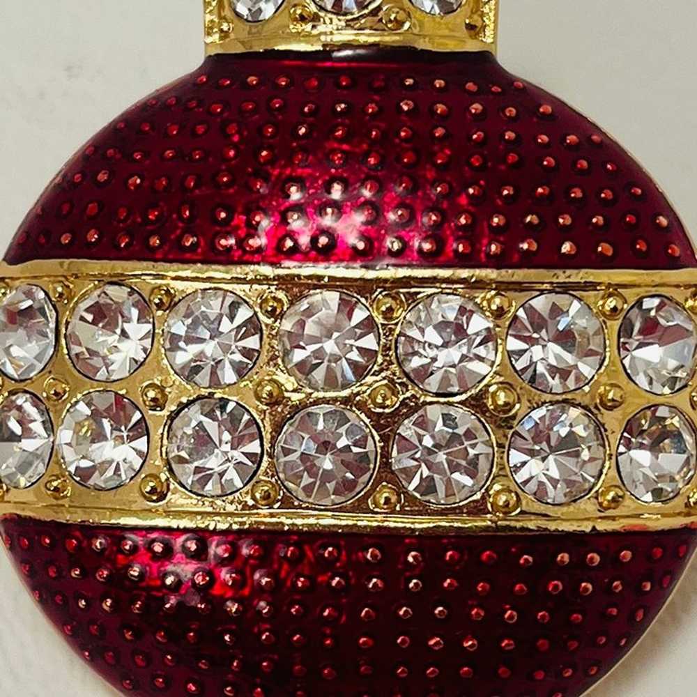 Vintage Eisenberg Ice Christmas Brooch - image 6