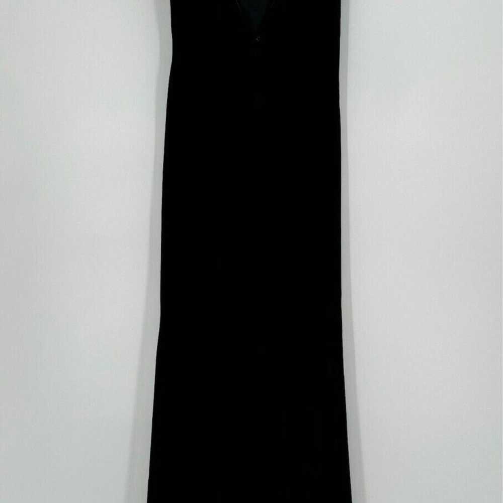 Cameo Womens Vintage Black Velvet Deep V Back Tul… - image 3