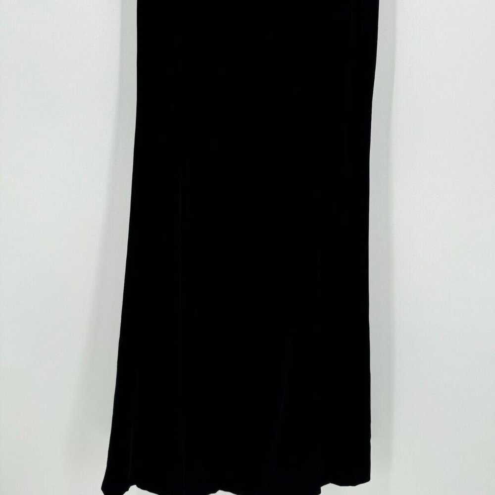 Cameo Womens Vintage Black Velvet Deep V Back Tul… - image 4