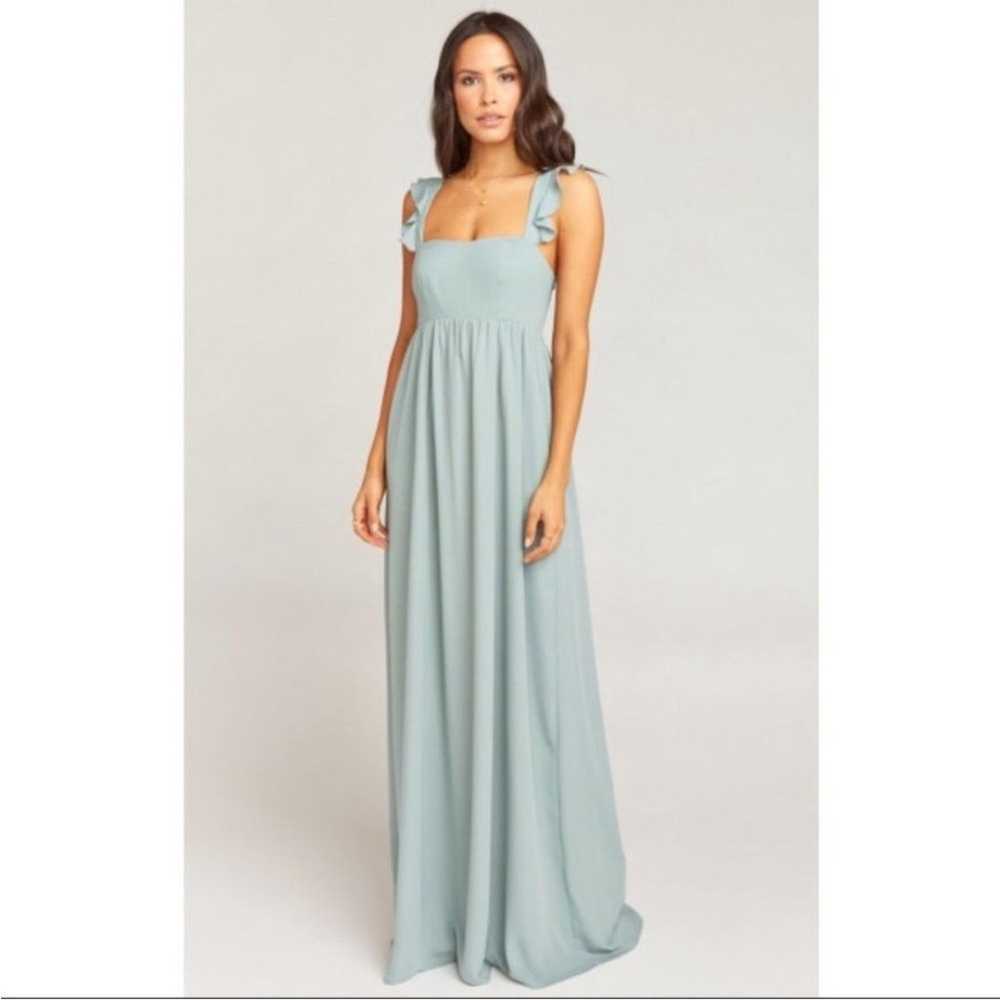 Show Me Your MuMu June Silver Sage Bridesmaid Max… - image 1