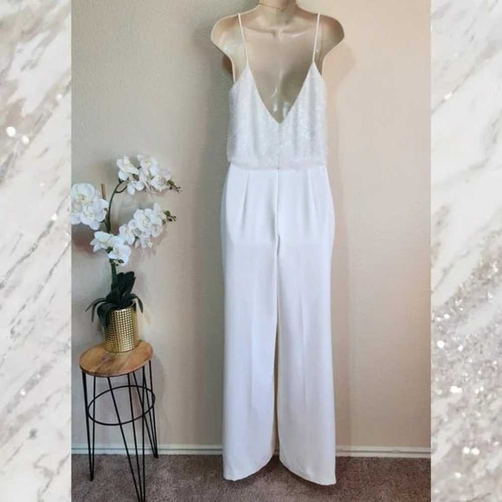 Amsale Little White Dress Jumpsuit - image 3