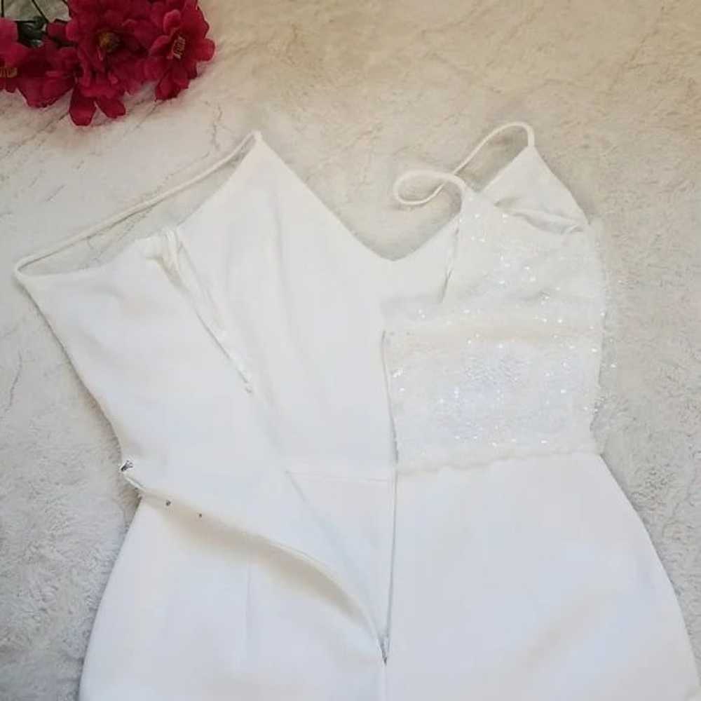 Amsale Little White Dress Jumpsuit - image 7