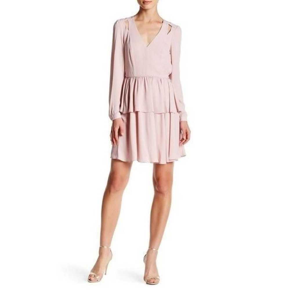 REBECCA MINKOFF Pastel Pink Jina V-Neck - image 1