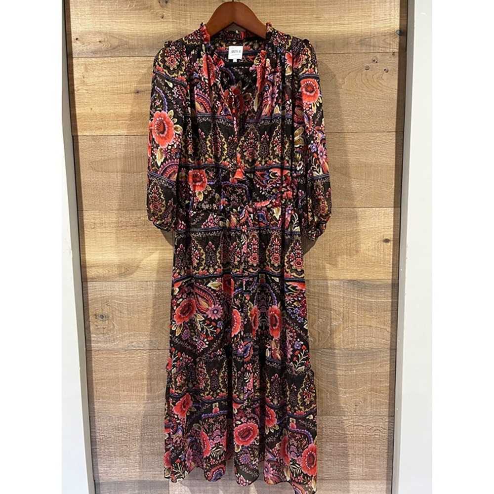 MISA Olivia floral Dress in Flora Valentina Size L - image 3