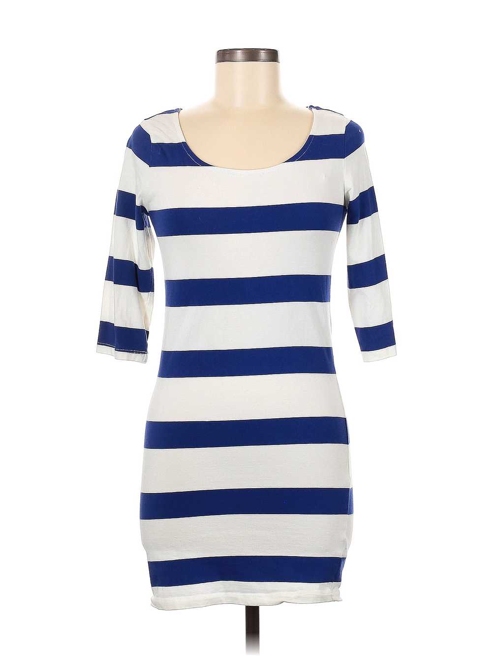 Forever 21 Women Blue Casual Dress M - image 1