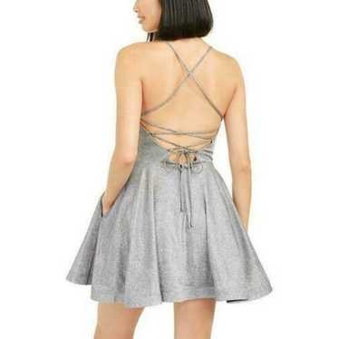 Speechless Juniors' Shimmer Lace Back Dress 5 NWT 