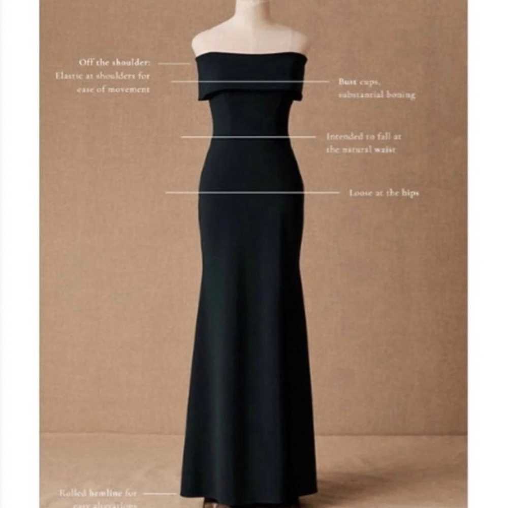 BHLDN Delice Off Shoulder Gown Dark Emerald Dress - image 2