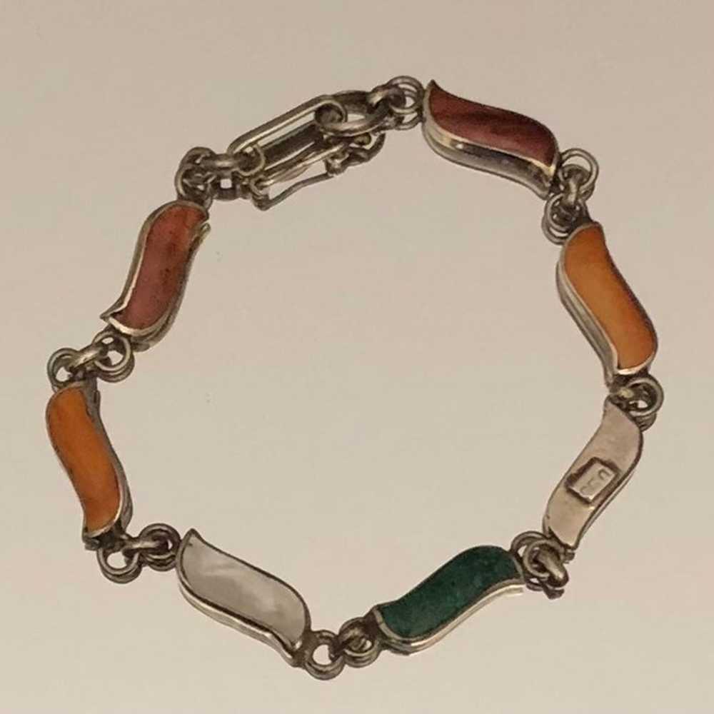 B:5 Beautiful vintage 950 sterling bracelet. - image 6