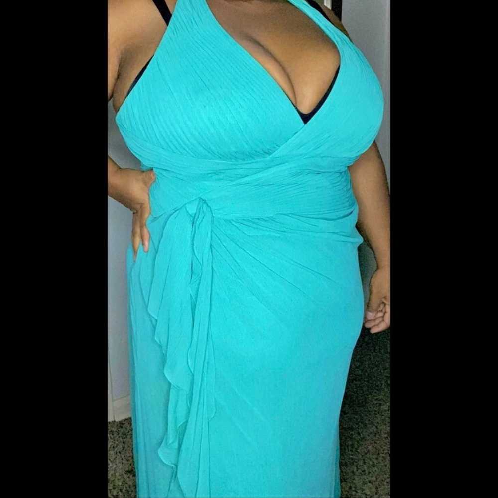 David’s Bridal Teal Blue Plus Size Bridesmaid Dre… - image 10