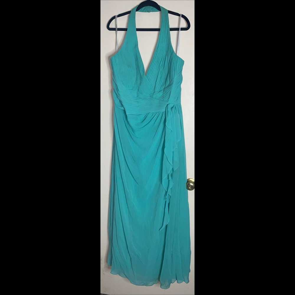 David’s Bridal Teal Blue Plus Size Bridesmaid Dre… - image 2