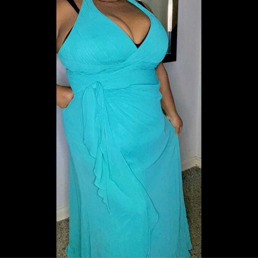 David’s Bridal Teal Blue Plus Size Bridesmaid Dre… - image 6