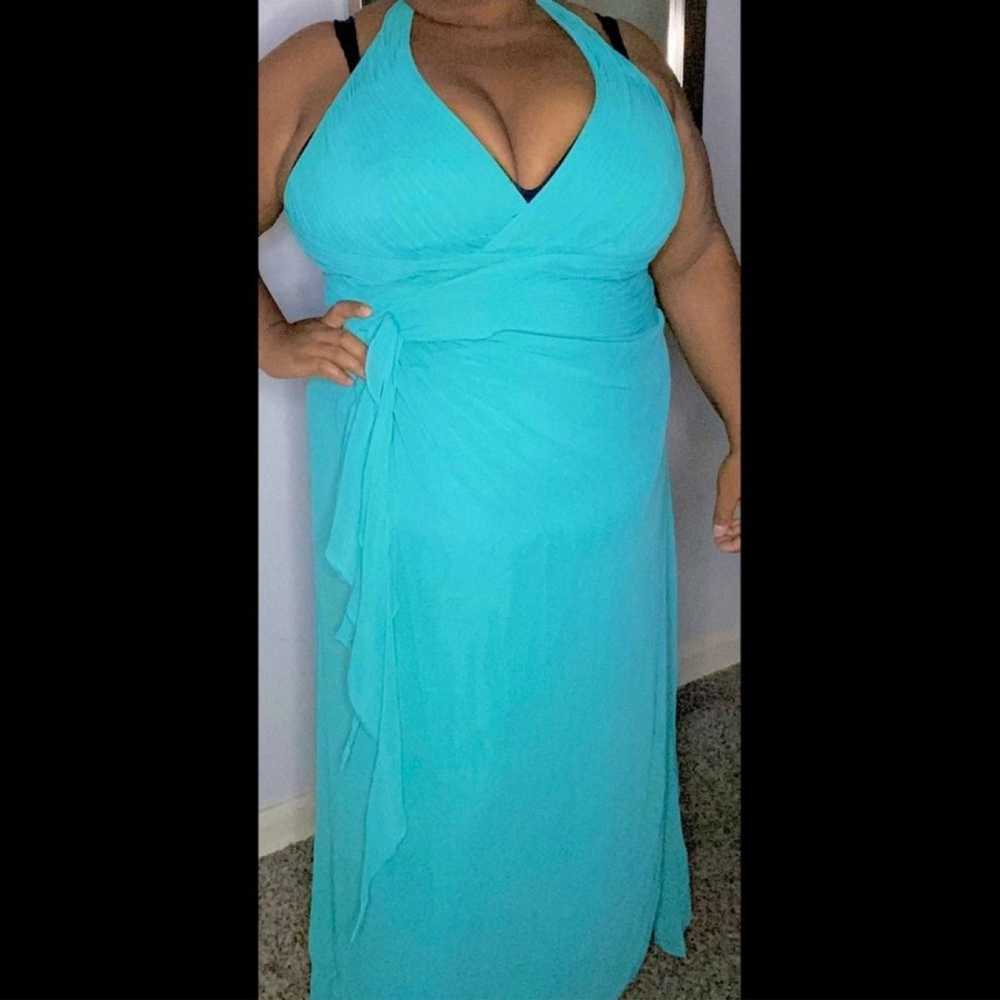 David’s Bridal Teal Blue Plus Size Bridesmaid Dre… - image 7