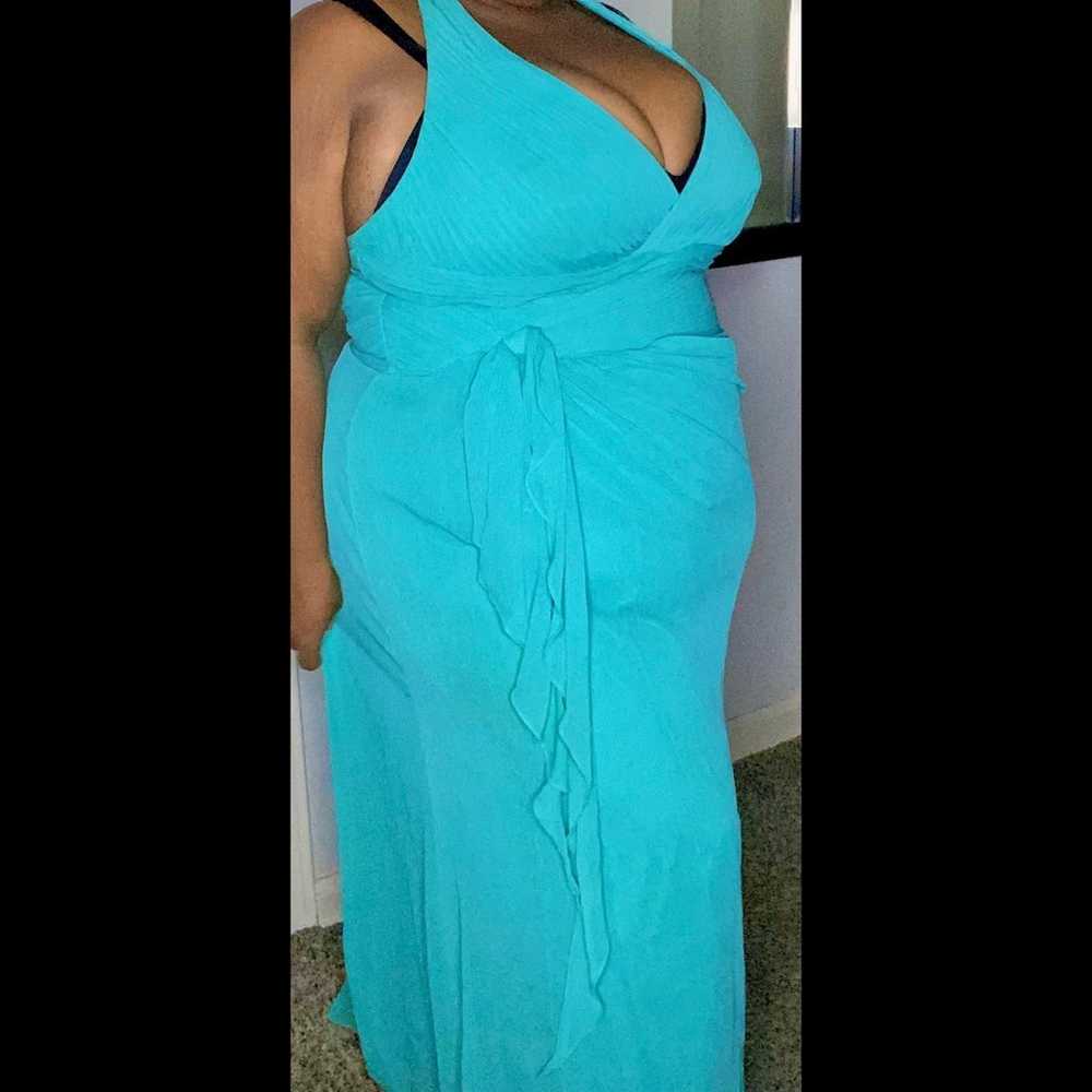 David’s Bridal Teal Blue Plus Size Bridesmaid Dre… - image 8