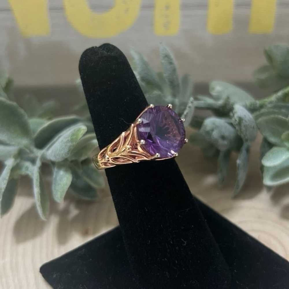 Brazilian Amethyst 3.88 CTW Quantum Cut Ring - image 1