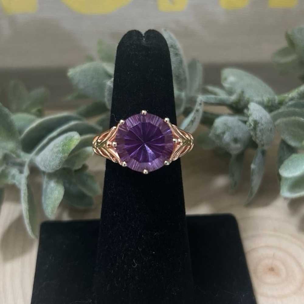 Brazilian Amethyst 3.88 CTW Quantum Cut Ring - image 2